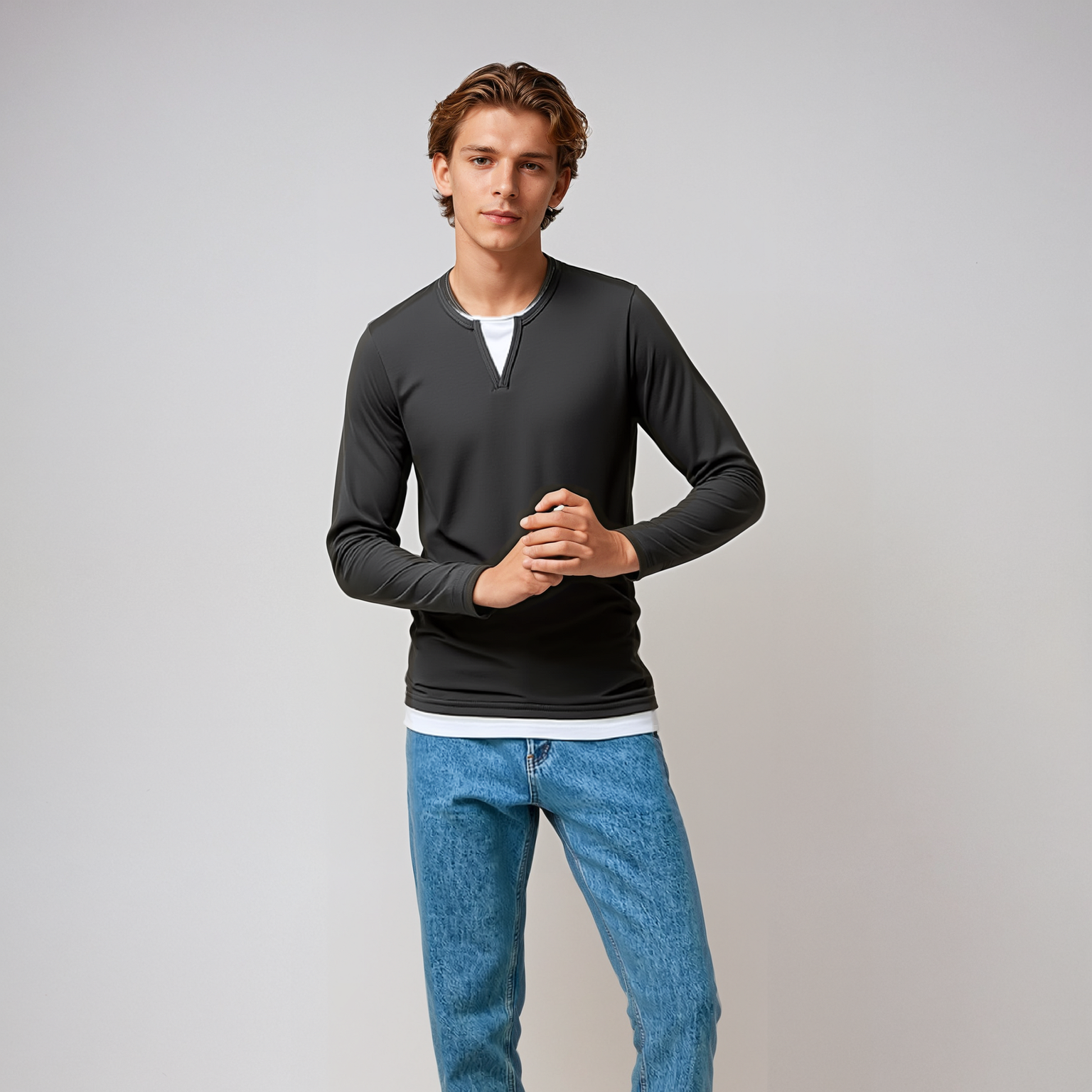 Deloin | Classy Comfort Longsleeve T-shirt